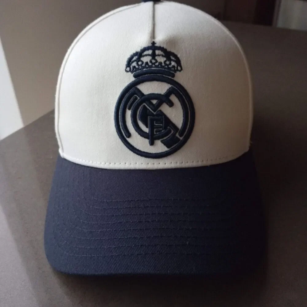 Real Madrid White & Navy Snapback Cap Hat